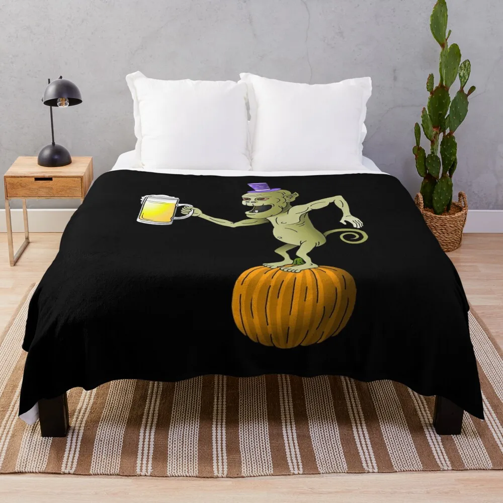 

Happy Halloween Party Ghoul Throw Blanket Beautifuls Multi-Purpose Baby Blankets