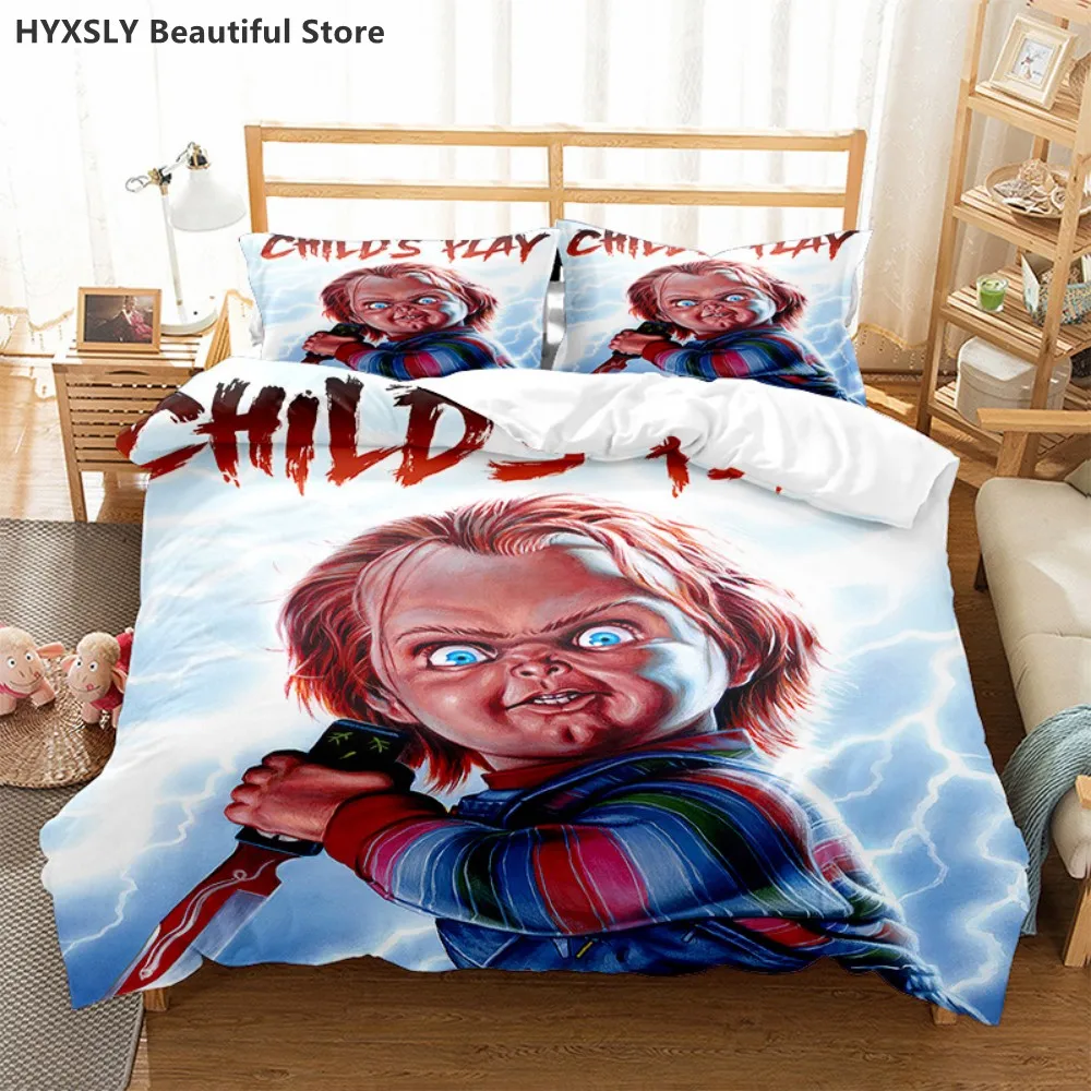 Cult of Chucky Horror Movie 3D Duvet Cover Bedding Set Comforter Linen Pillowcases Gift Home Decor Single Double Twin King Queen