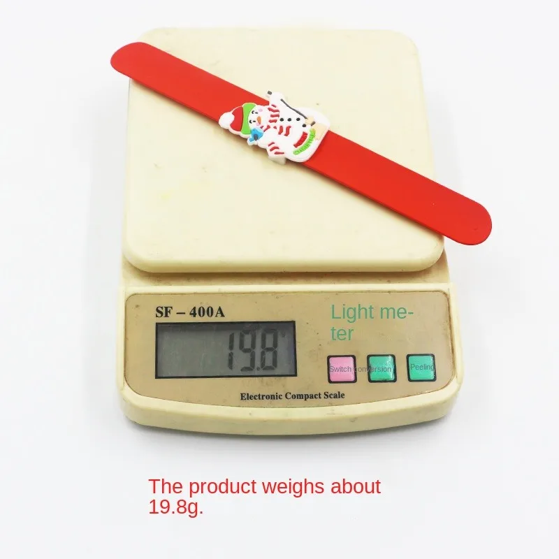 Juguete circular de silicona de Navidad de 3 uds, juguetes sensoriales Push Pop Fidget para niños, rellenos de bolsas de recuerdo de fiesta, regalo de cumpleaños