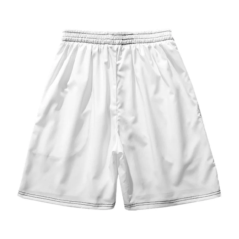 Ropa de playa para hombre, pantalones cortos con estampado de demonio blanco, bañador holgado de verano para surfear, deporte