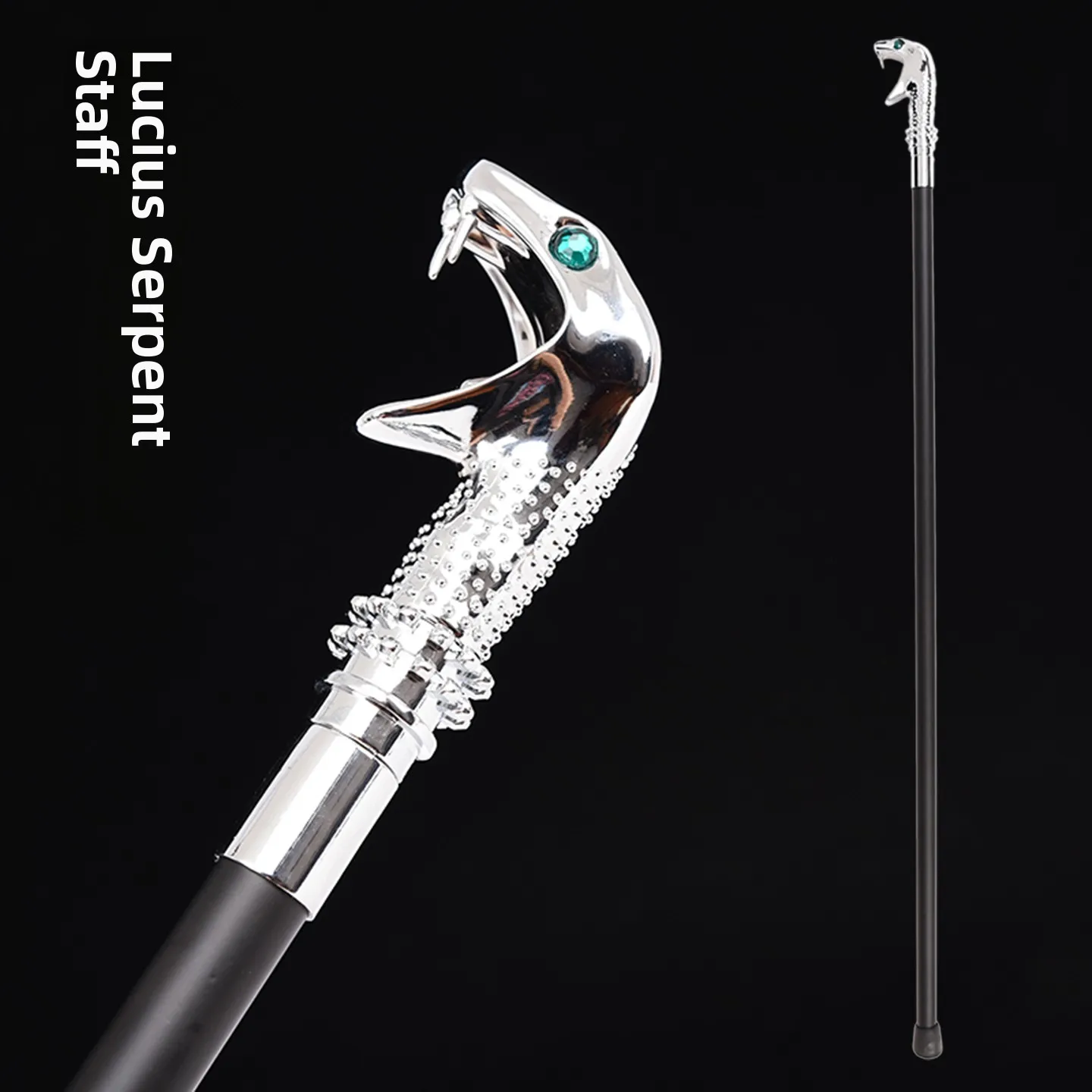 Bastón de Serpiente Lucius, Accesorio de Cosplay de , Bastón de Metal con Cabeza de Serpiente, Bastón para Cna...