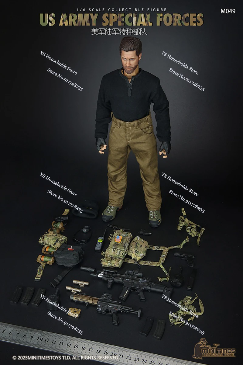 Minitimes brinquedos m048 m049 1/6 figura de ação das forças especiais do exército fãs militares dos eua colecionáveis 12 polegadas homem soldado modelo presentes