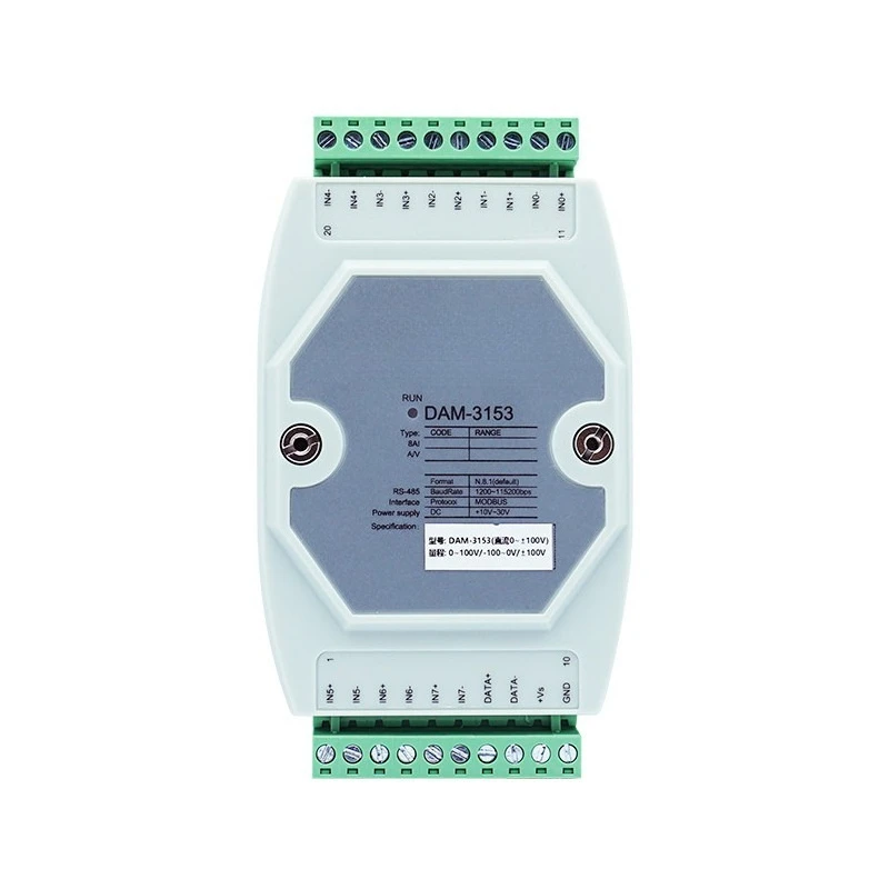For DAM3153N series 50A DC high current acquisition module 8 channel DC300V voltage
