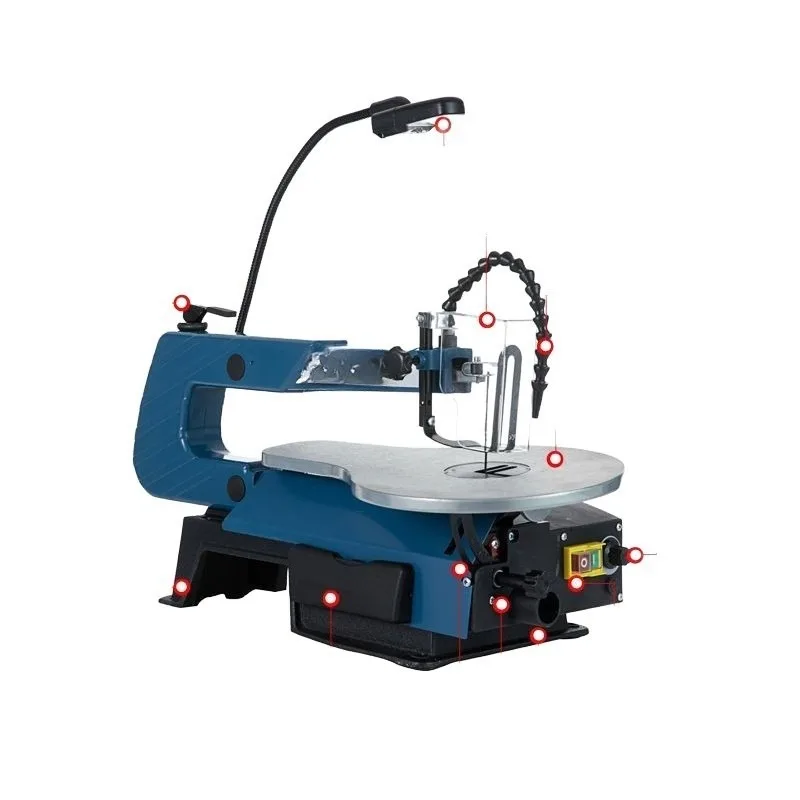 Dust Collection Scroll Saw 16 Inch Variable Speed Bench Top Jigsaw With Blower For Clean Intricate Woodworking Metal Cutting