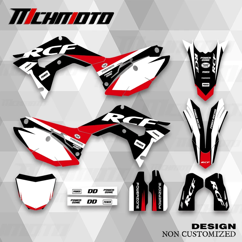 

MCHMFG для HONDA CRF250R 2018 2019 2020 2021 CRF450R 2017 2018 2019 2020 графические наклейки наклейки мотоцикл фон на заказ