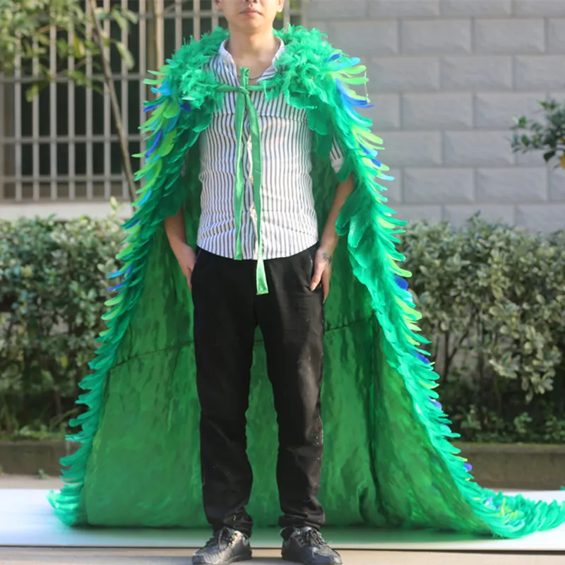 Model Adult Role Playing Party Stage Angel Feather Cloak Props Anime Halloween Christmas Party