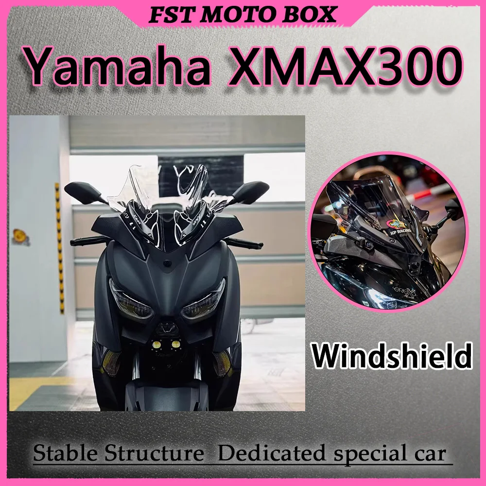 FOR YAMAHA XMAX300 Racing Wind Deflector Aerodynamic Sport-Style Windscreen Motorcycle Accessory Balances Protection And Vehicle