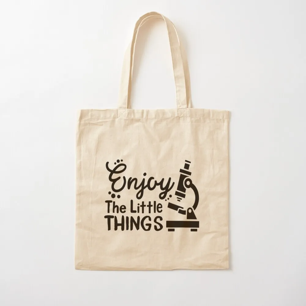 Enjoy Little Things Microbiology Tote Bag hand bags Portable shopping bag shopping cart bags canvas tote