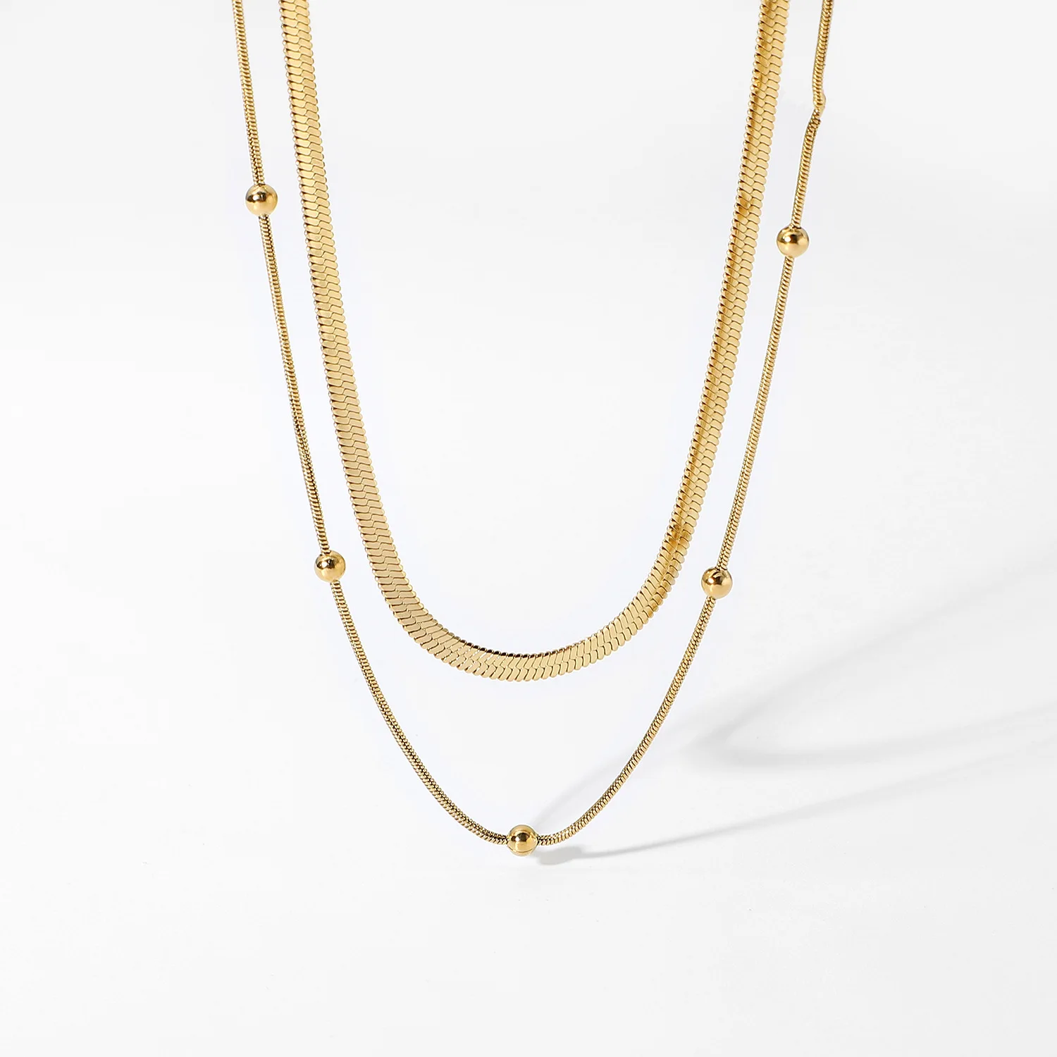 18K Gold Plated Snake Chain Necklace 5