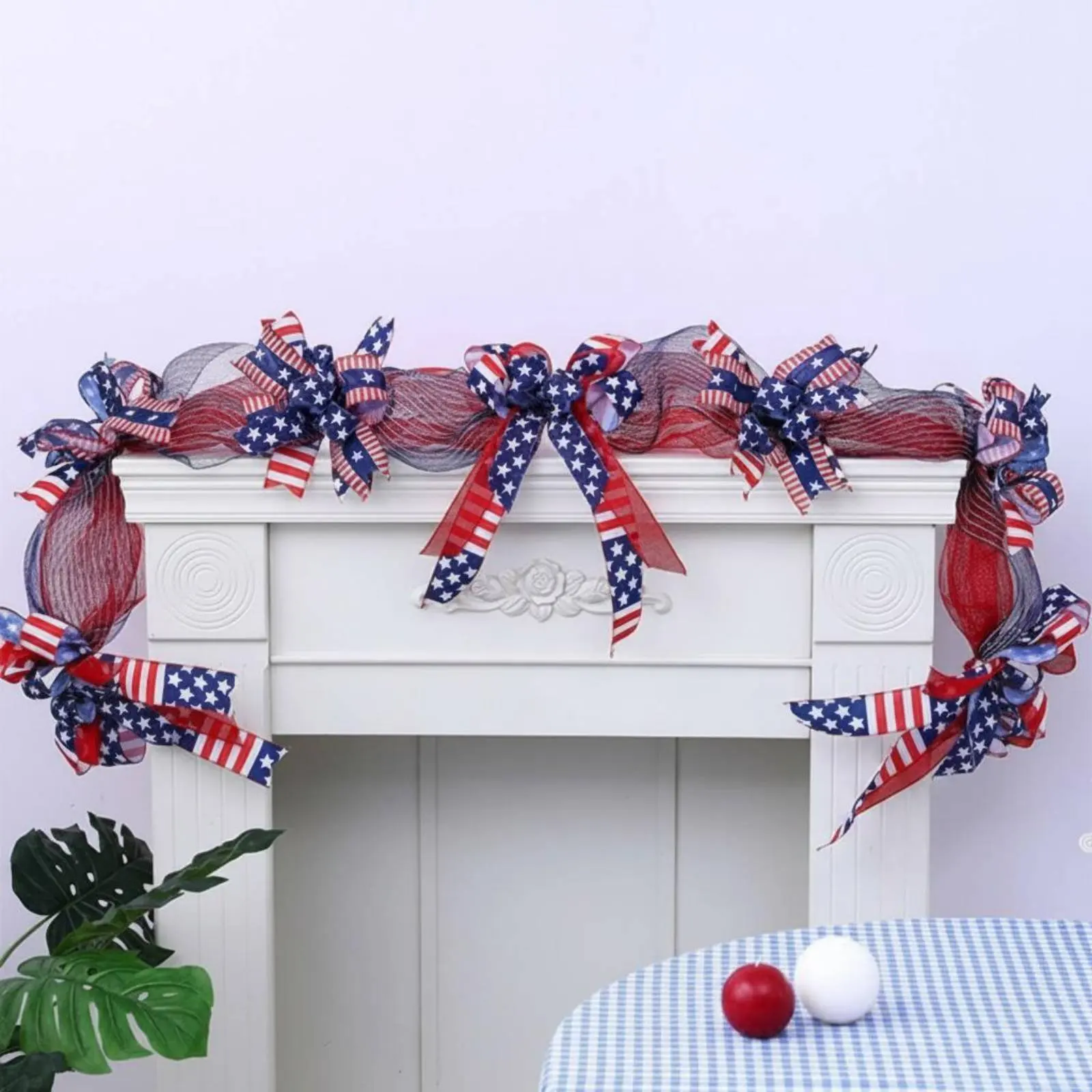 

American Flag Garland Wholesale USA Flag Garland Independence Day Bunting Easy to Hang Stars and Stripes Bunting Indoor Outdoor