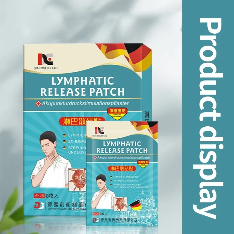 German Lymphatic Detox Herbal Patch Lymph Nodes Armpit Drainage Cream For Neck Breast Anti-Swelling Treatment