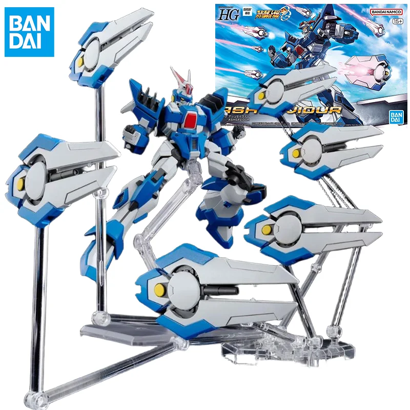 Bandai original gundam hg série super robô taisen geração original ashsuaur anime figuras de ação brinquedos presentes colecionáveis