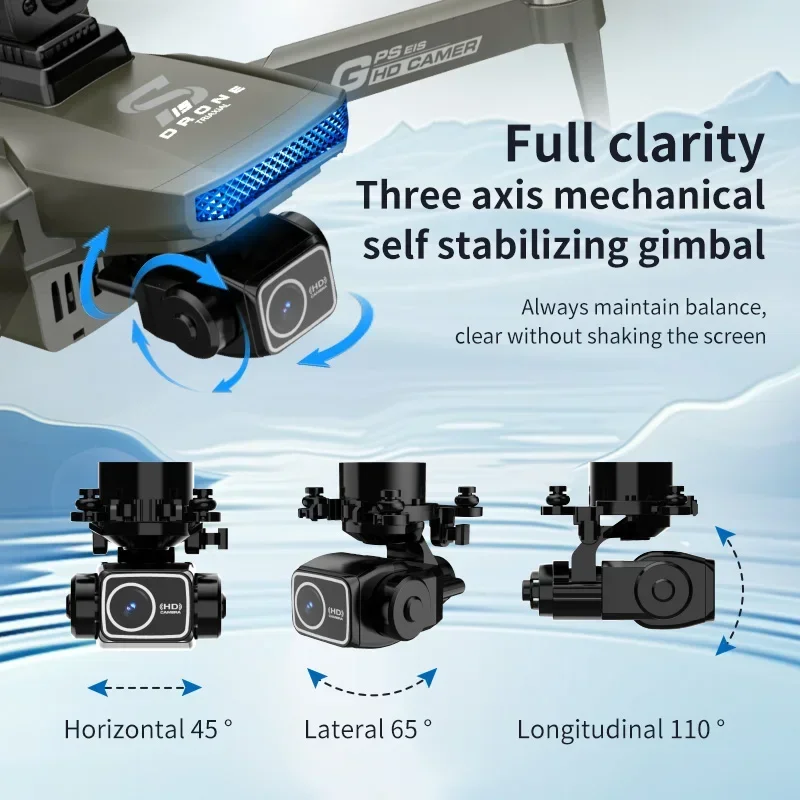 2025 new S19MAX three-axis gimbal GPS precise positioning, one click low power loss return drone optical flow obstacle avoidance