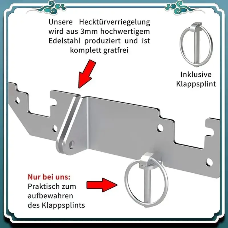 A54K-cerradura de puerta trasera H1 H2, protección antirrobo para techo, puerta trasera, nuevas piezas para Ducato JUMPER Relay