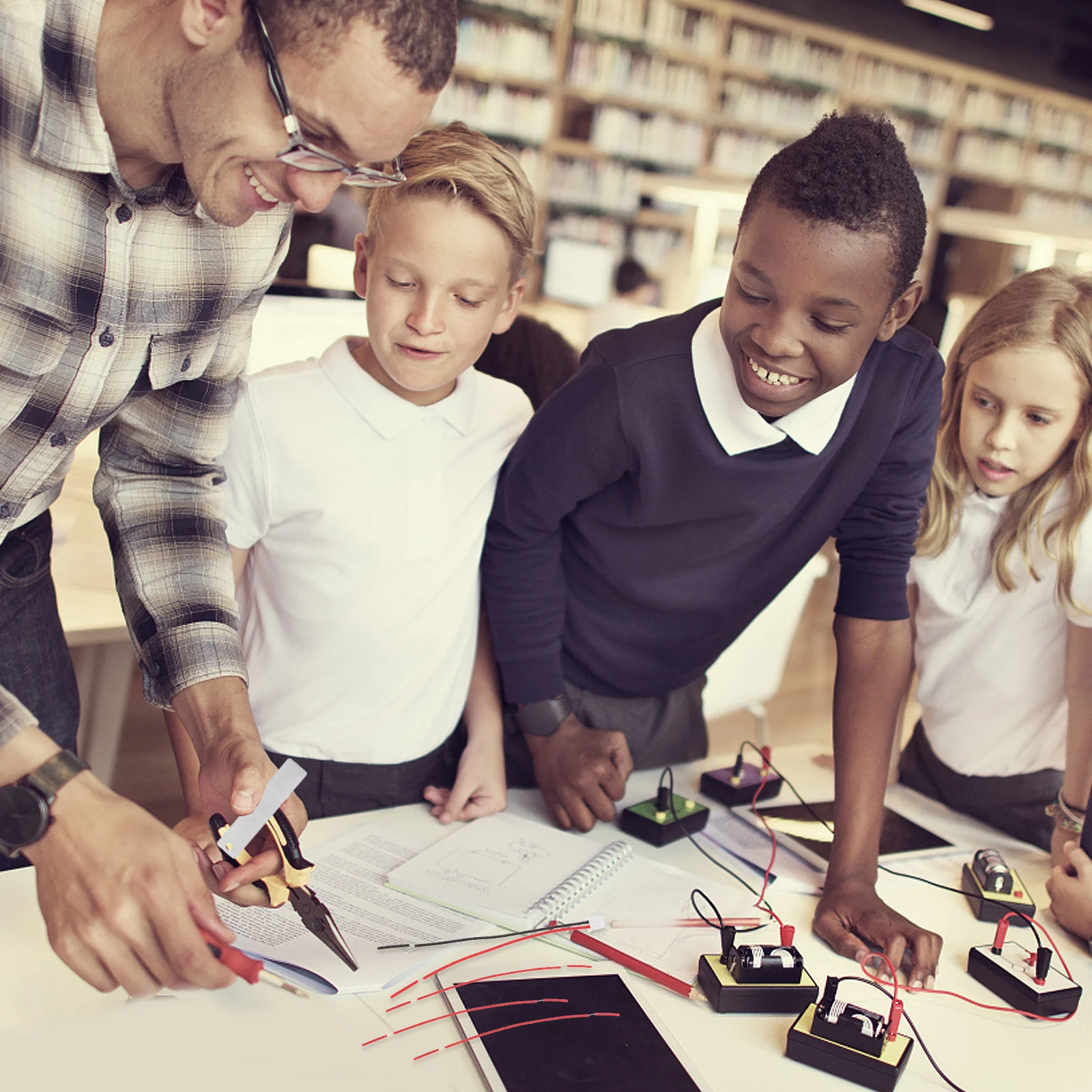 2 set Fruit Science Experiment Kit Zinc Copper Plate Diy Physics Project Kids Renewable Energy Learning Set Electricity