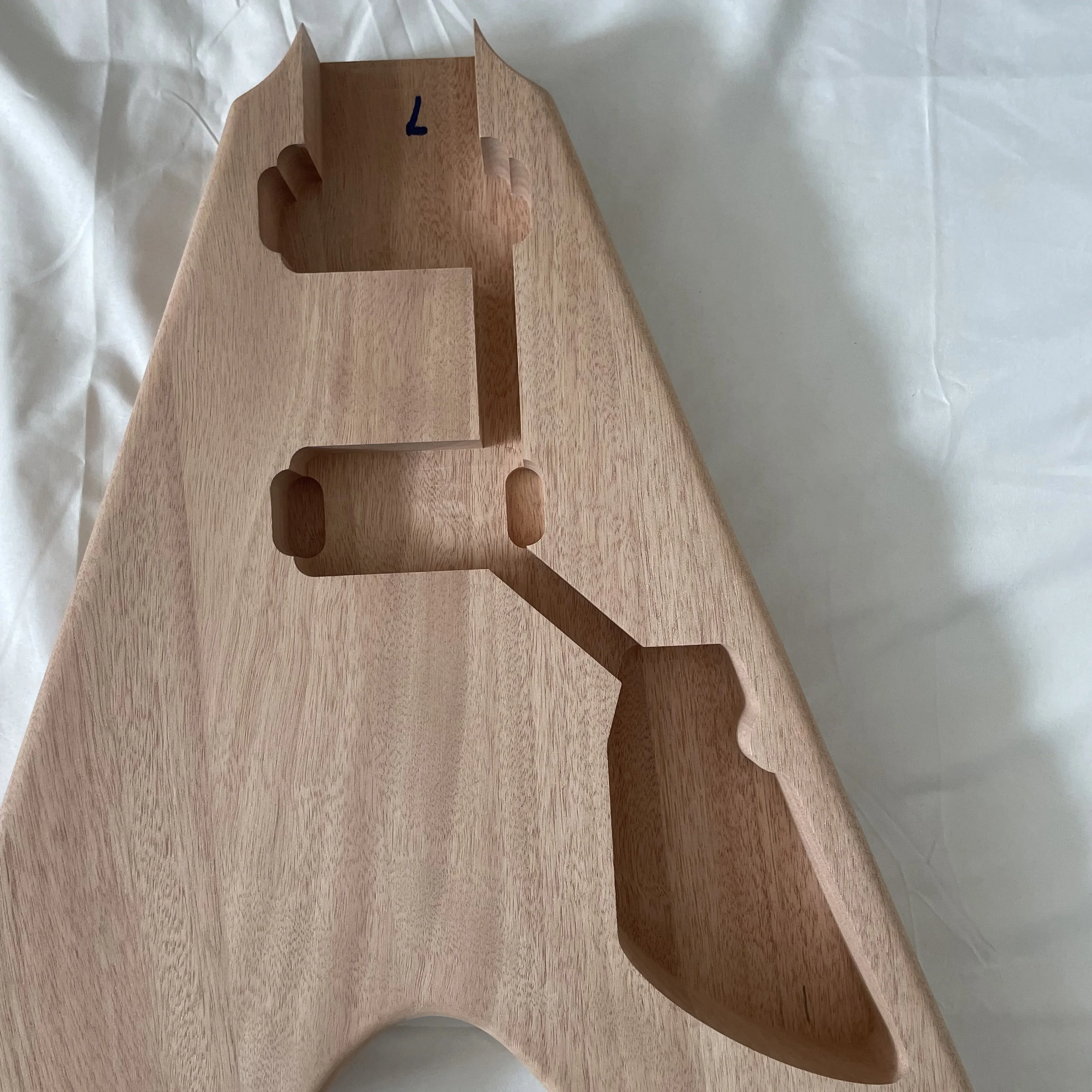 DIY Electric Guitar Kits Flying V Style Mahogany Body&Neck Rosewood Fingerboard Dot Inlay