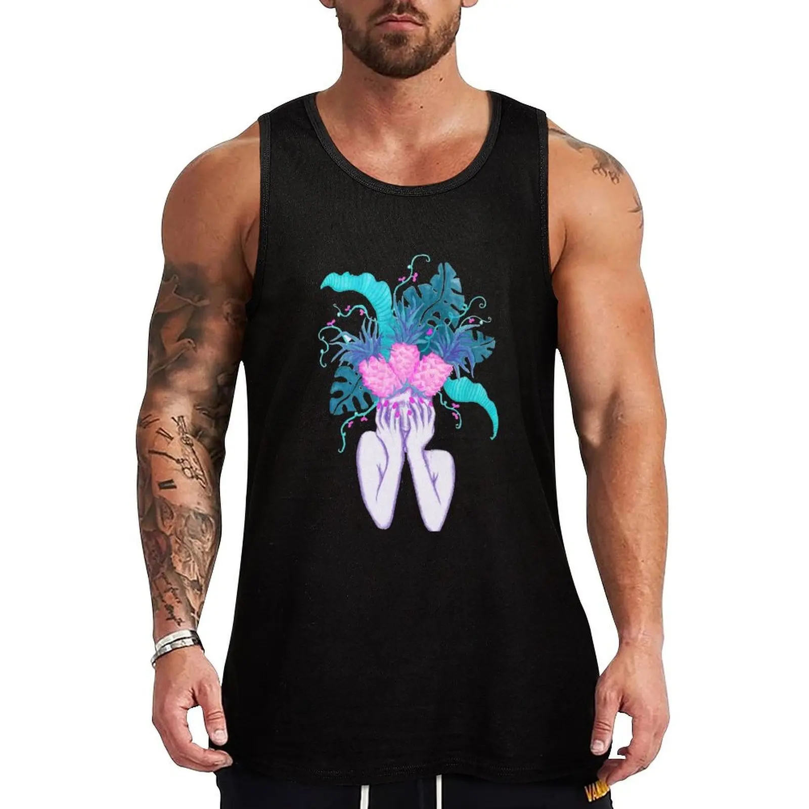 

Pineapples are in my head (dreamland inspired colourway) Tank Top summer clothes Gym wear mens designer clothes tops