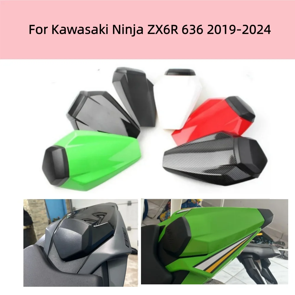 

For Kawasaki Ninja ZX6R 636 ZX-6R-636 ZX 6R 636 2019-2024 Motorcycle Pillion Rear Seat Cover Cowl Solo Cowl Rear Fairing