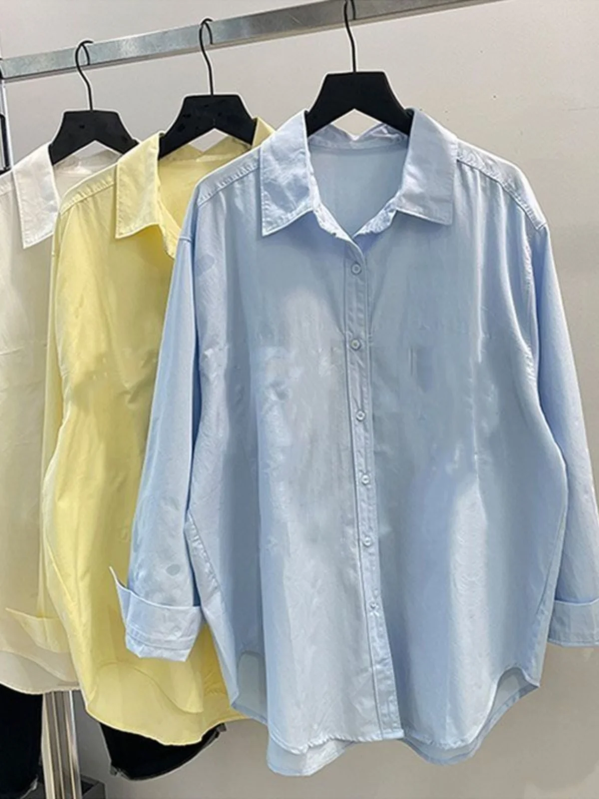 

plus Size Women's Long Sleeve Shirt Thin Casual Loose Summer Open Cardigan Sun Protection Clothes 300 Pounds Fashionable Work...