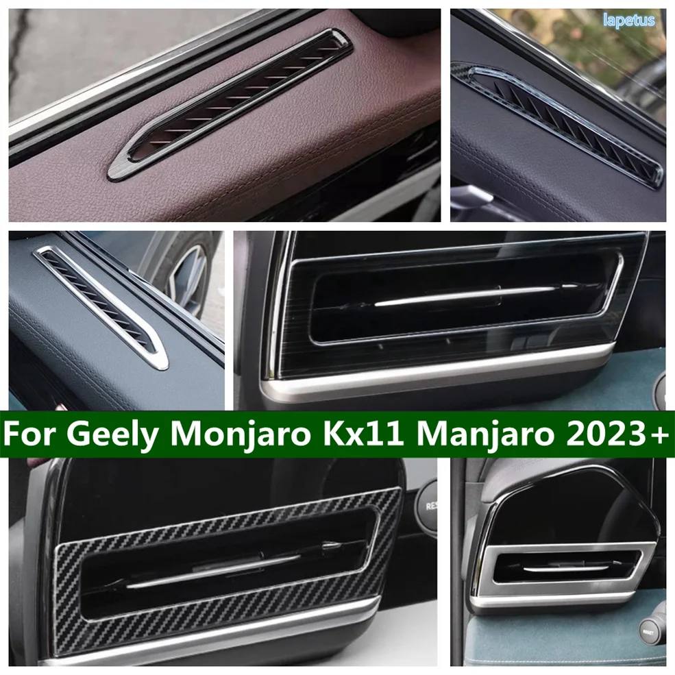 Car Center Console Dashboard Instrument Panel Inner Door Air AC Outlet Frame Cover Trim For Geely Monjaro Kx11 Manjaro 2023 2024