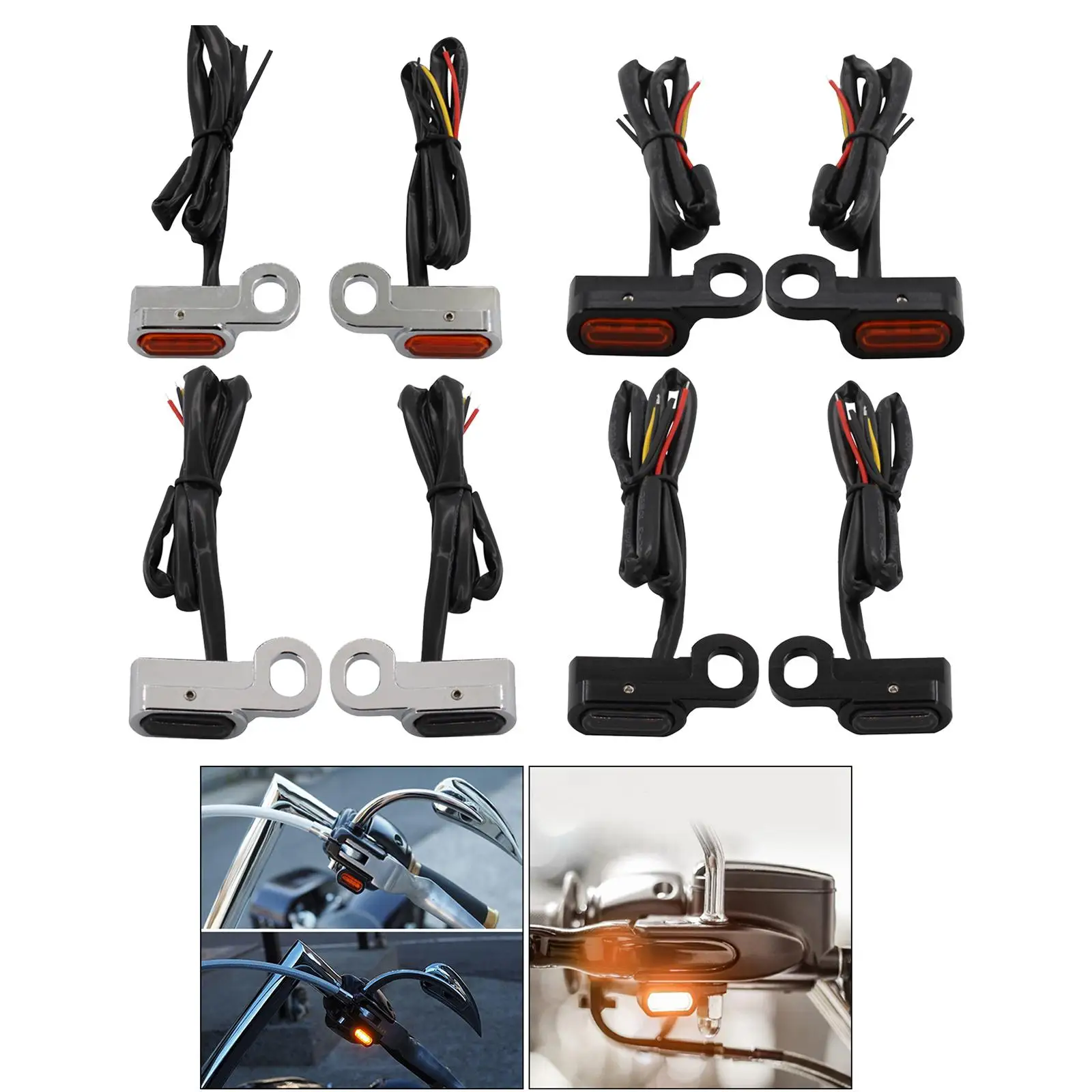 2PCS Motorcycle LED Indicator Light Mini Motorbike Indicators Blinker Lights for Touring 2014 2016-2017 image 5
