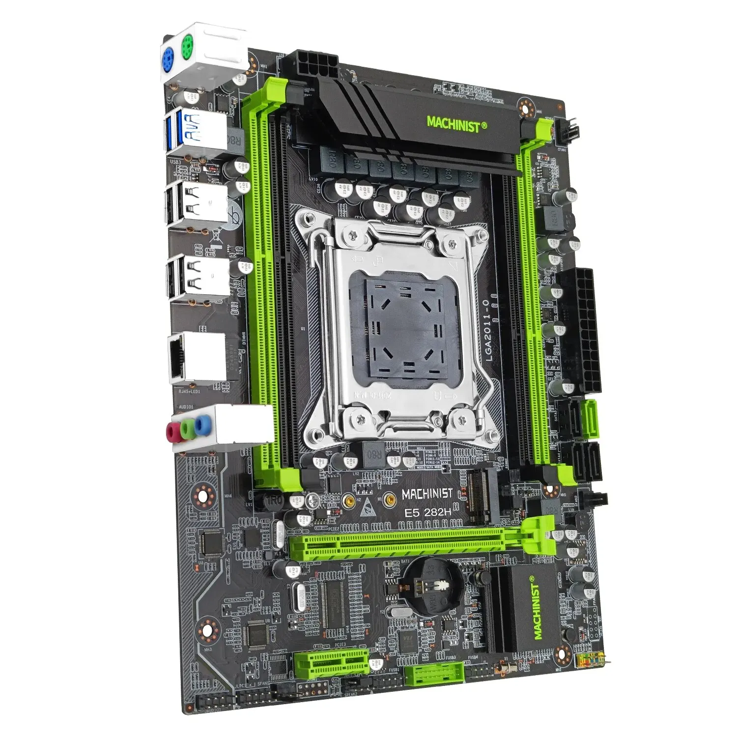 MACHINIST V2.82 X79 LGA 2011 Carte Mère Soutien Intel Xeon E5 V1 et v2 CPU Processeur DDR3 REG ECC RAM Quatre Canaux Carte Mère