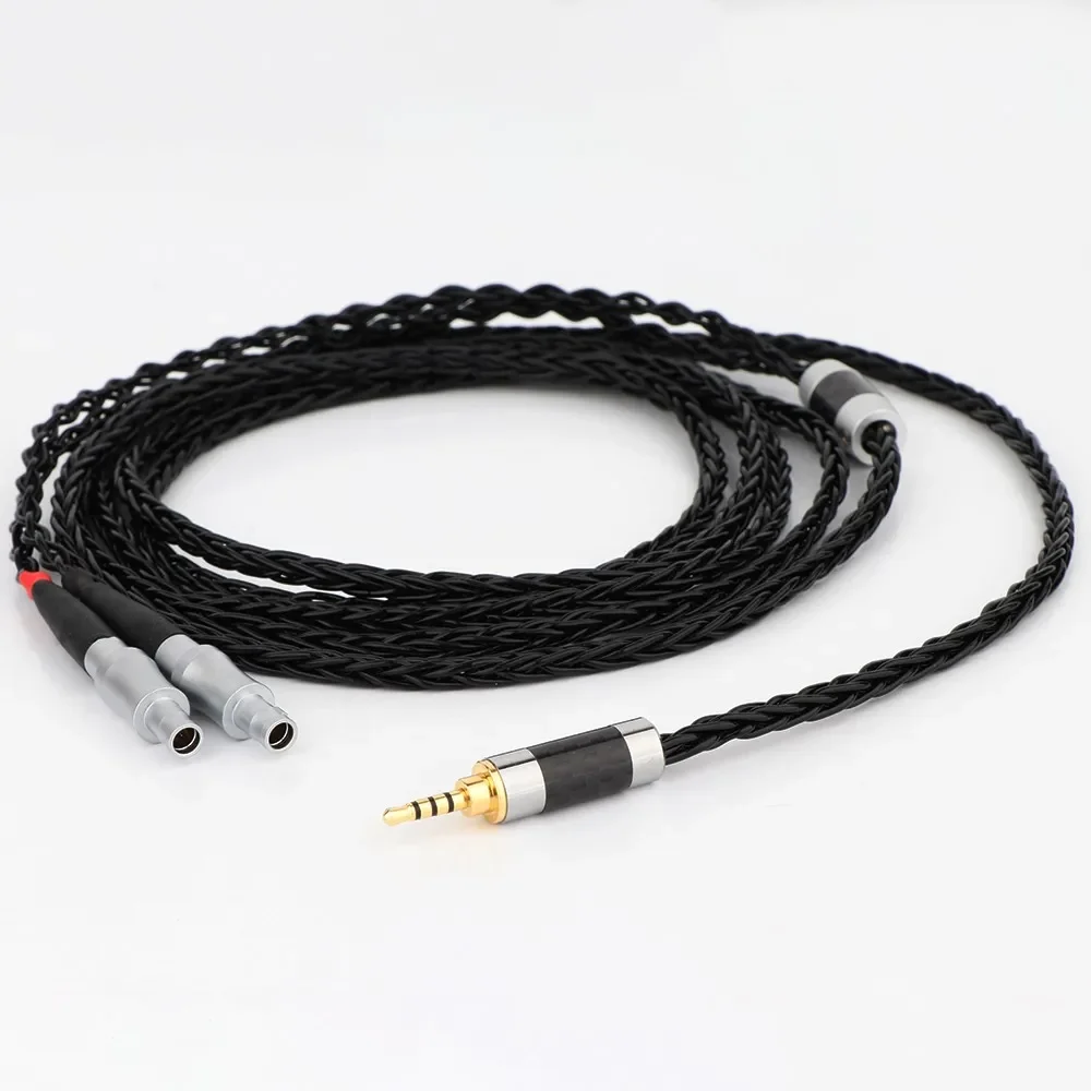 HIFI Custom Made 2.5mm Balanced Silver Plated Cable 8Core Detach Cable for HD800 HD800S HD820 Headphones