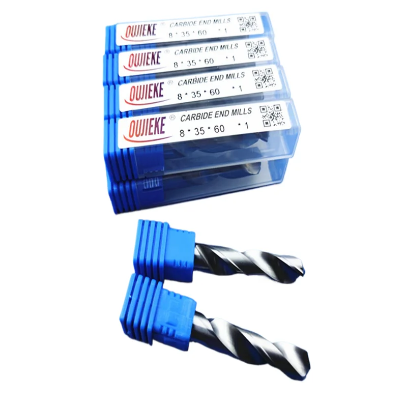 1pcs OUJIEKE YG6 carbide drill bit 1-20mm, alloy integral tungsten steel drill straight shank Fried Dough Twists drill