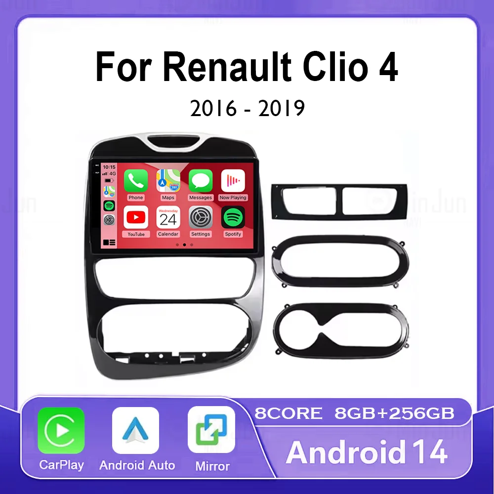 

Android 14 для Renault Clio 4 BH98 KH98 2016-2019 автомобильный Android мультимедийный стерео радиоплеер GPS-навигация автомобильное воспроизведение авто
