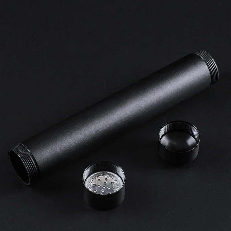 Metal Cigar Tube Mini Humidor, Single Cigars Case Storage Pipe Travel Pocket Smoking Accessories Tool Gift