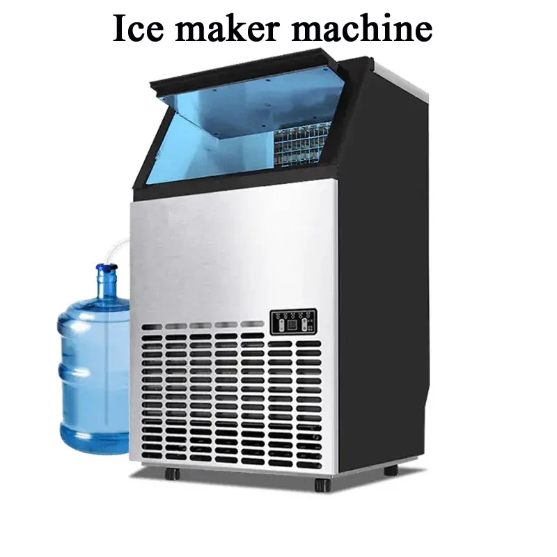 Commercial Ice Maker Machine, 110lbs/24h 33LBS Bin, Upgrade Stainless Steel Commercial Ice Machine For Home Bar Resaturant