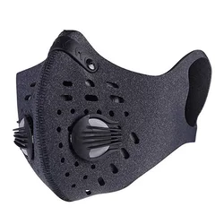 Dust Protective Face Mask, Activated Carbon Dust Mask Dustproof Sports Mask Anti-Pollution Face Mask for Motorcycling Cycling Ru