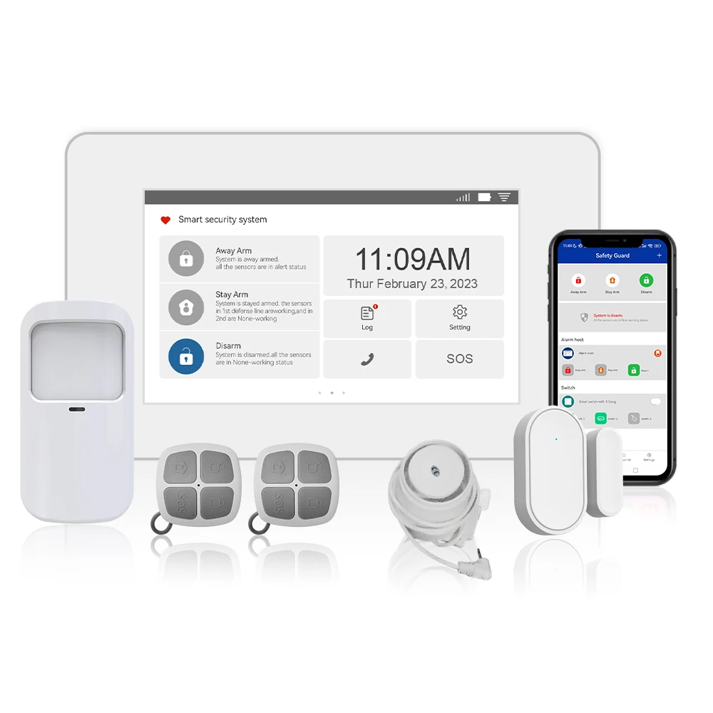 

2024 New Smart Home Security Alarm System GSM GPRS Alarm Security System Tuya Intelligent CMS Center Monitoring Software