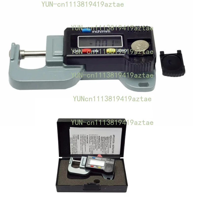 0-12.7mm Interchangeable Probe Digital Thickness Gauge Meter Tester Micrometer Thickness Caliper Gauge 0 to 12.7mm