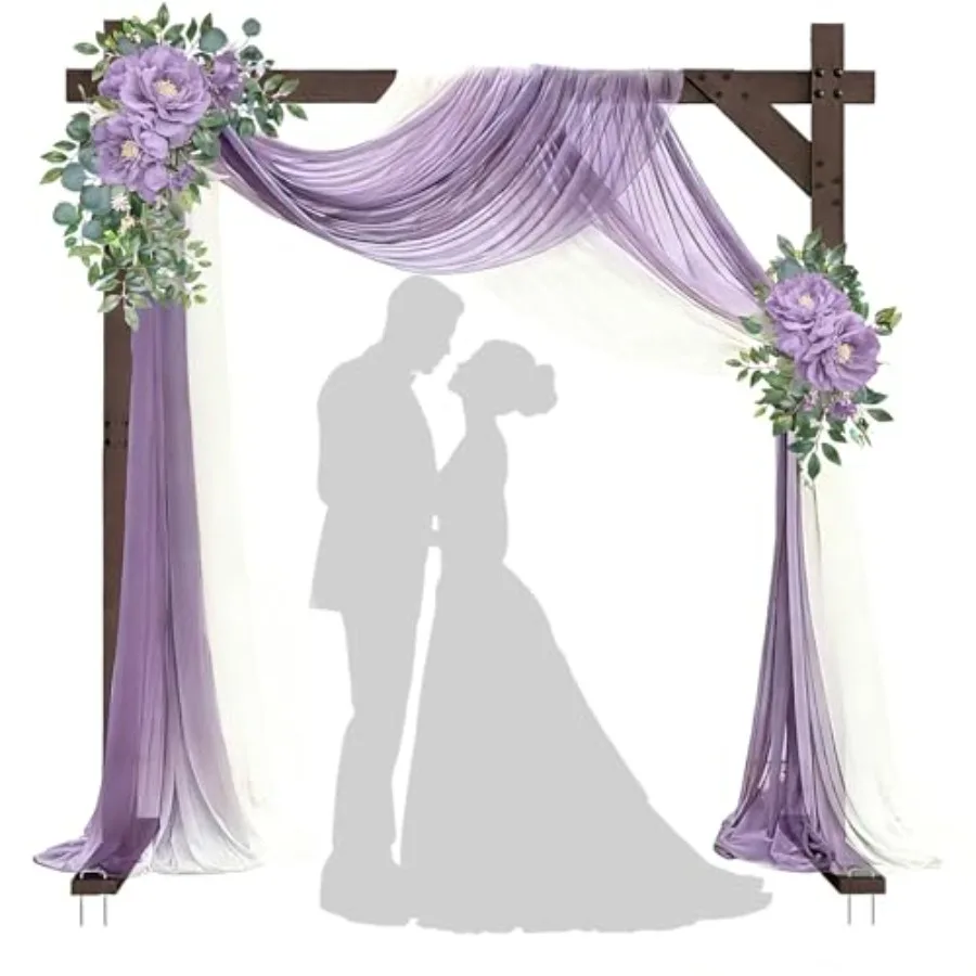 

Wedding ceremony arch for indoor outdoor use, square wooden arbor in natural wood color, rustic boho style with sturdy square w