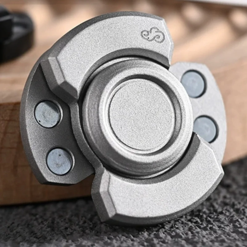 Custom Three In One Fidget Spinner Zinc Alloy Portable Stress Relief Hand Spinner Long Spin Time Anti Anxiety Toy For Adult