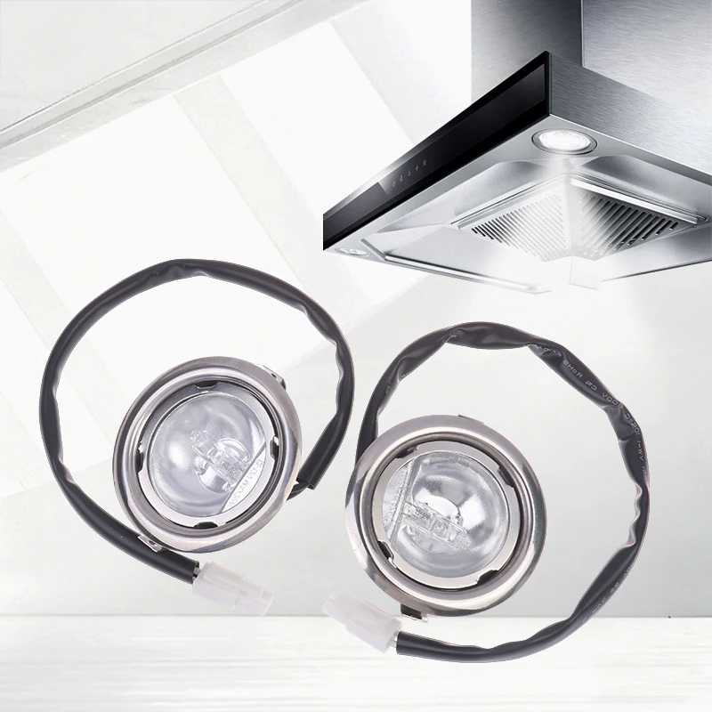 Reemplazo de bombilla de campana extractora, halógena de 65 mm 20 W, 12 V CA, vidrio transparente, fácil instalación para la mayoría de campanas de ventilación de cocina