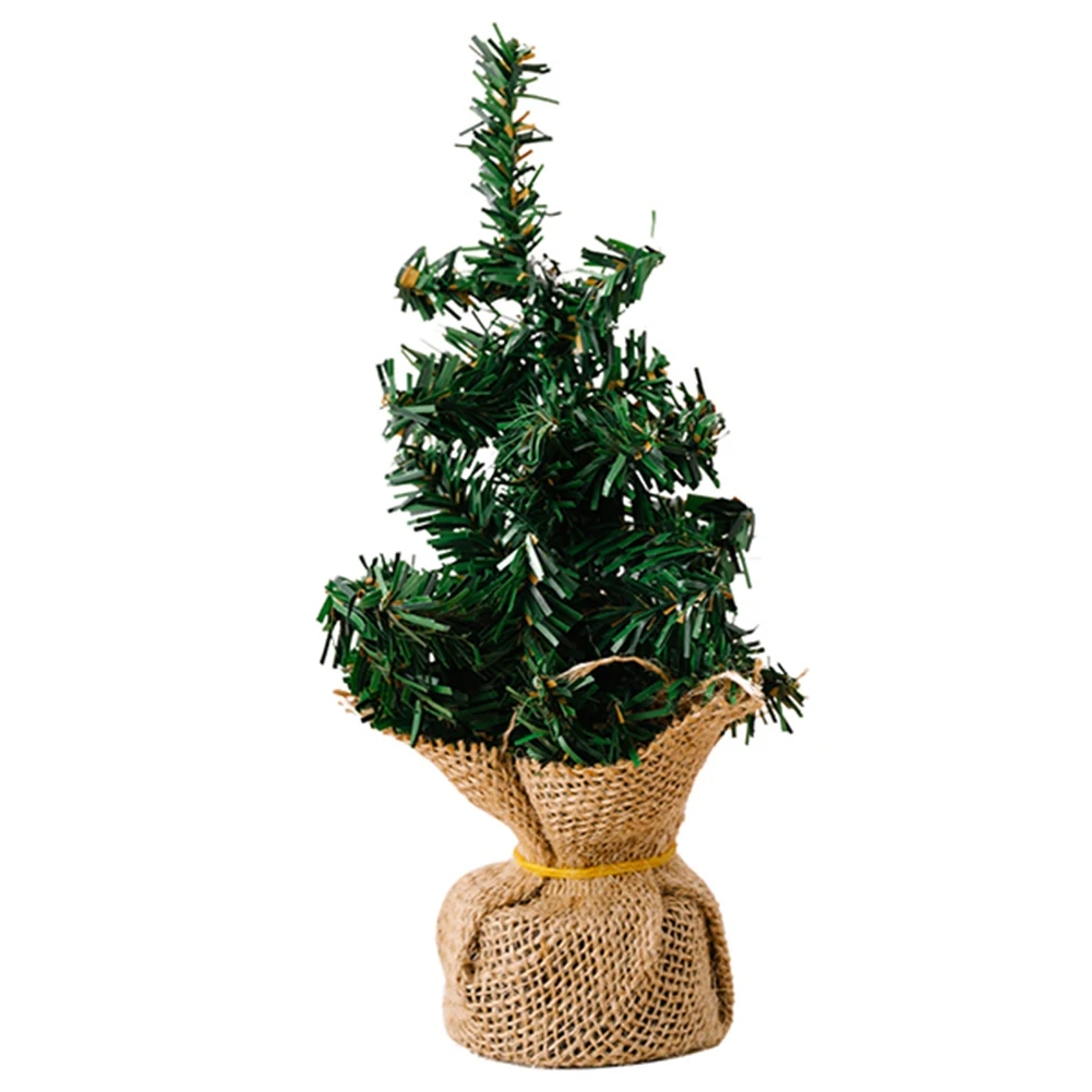 Mini ornamento per alberi di Natale in PVC, dimensioni compatte per qualsiasi spazio, ornamenti intricati e decorazioni affascinanti, facile da riporre