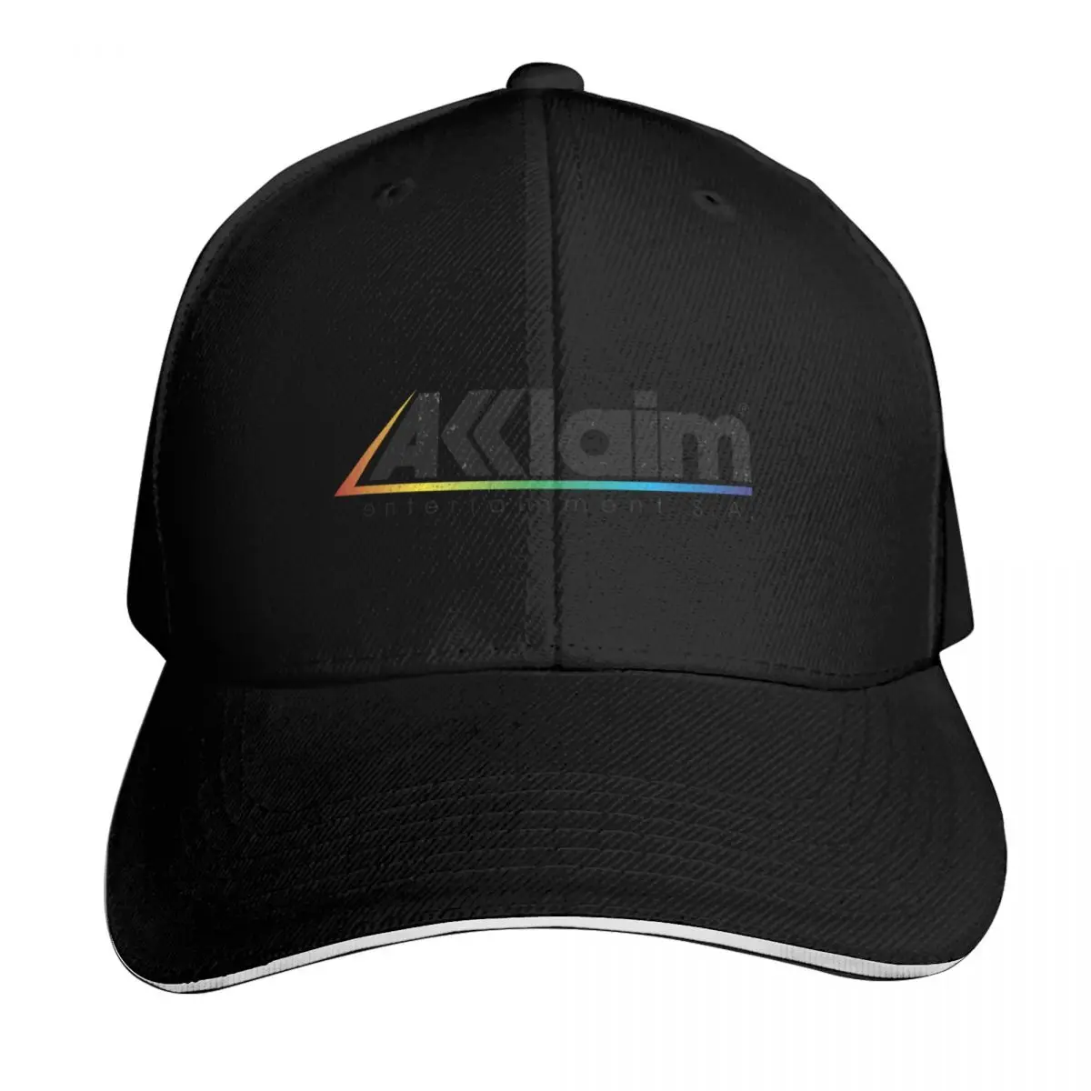 Acclaim Entertainment Retro Video Game Company Logo with Weathered Effect Baseball Cap Men Women Casual Summer Sport Sun Cap
