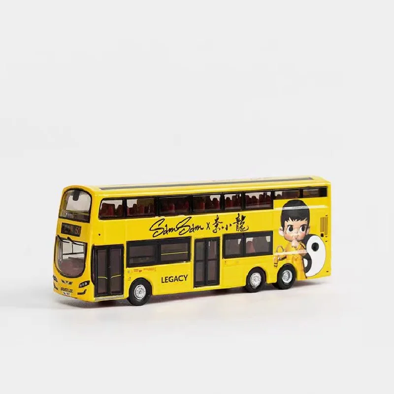 Tiny 1:110 Sam Sam X Bru-ce Le-e B9TL Bus Alloy Simulation Model Car