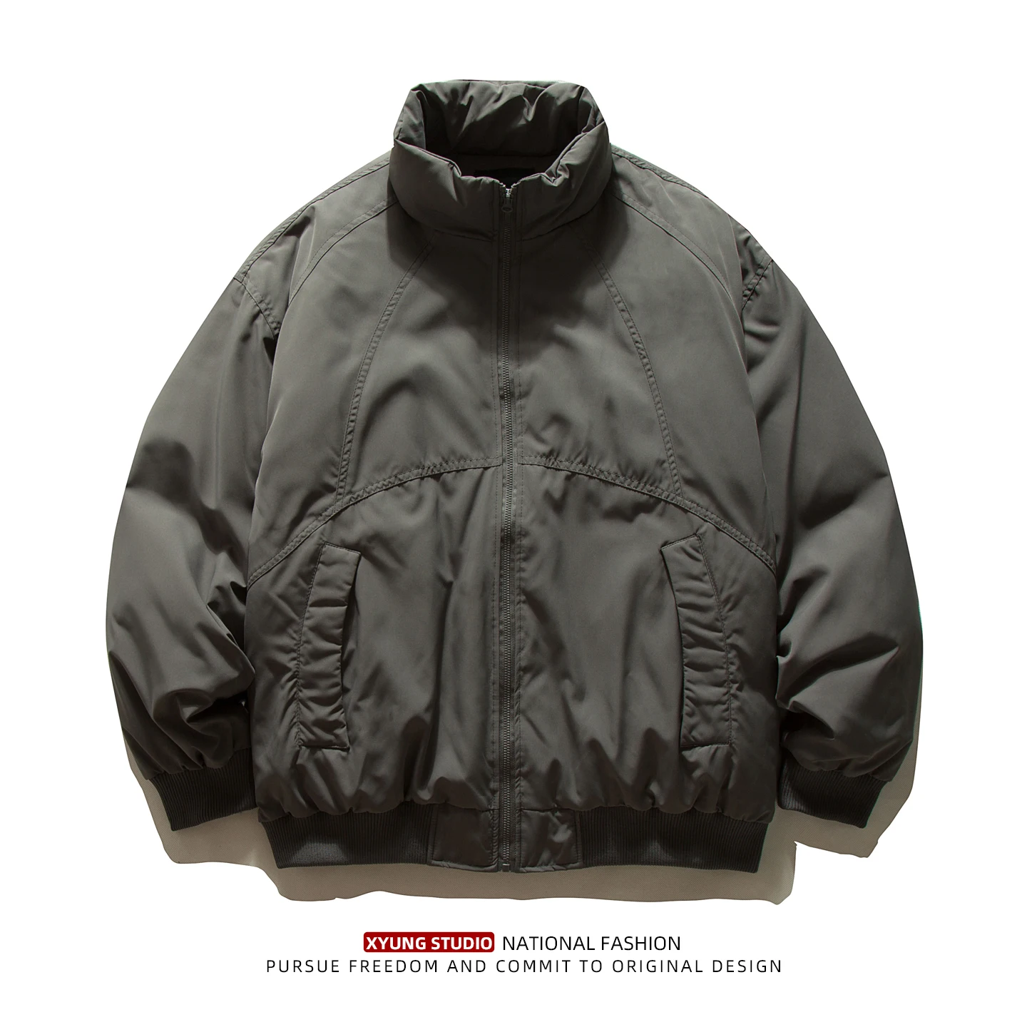 

Новинка зимы 90, белая ду пуховая куртка, уличная спецодежда, теплое свободное пальто с воротником-стойкой, модное брендовое мужское повседневное модное пальто