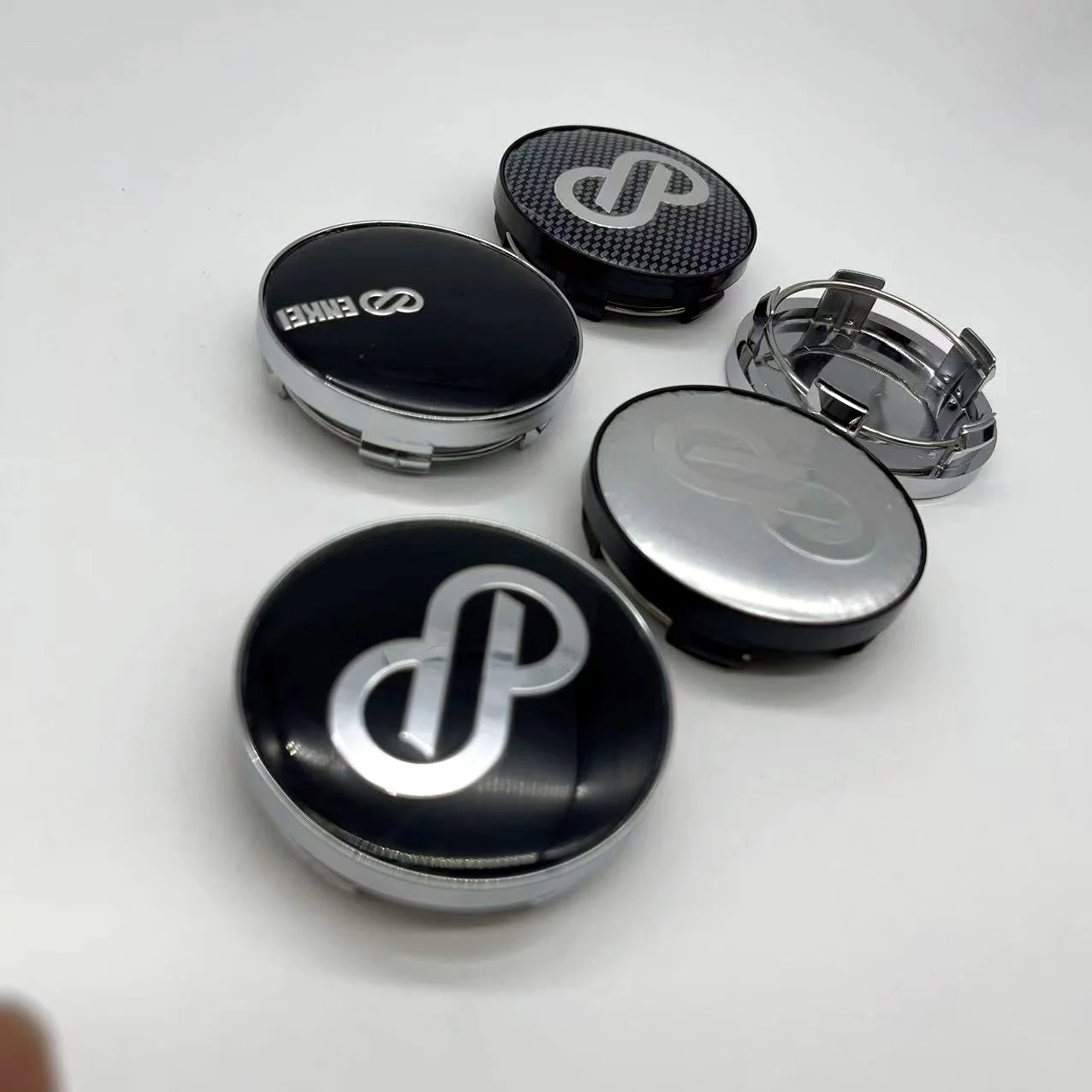 

4 шт., 58 мм, центральные колпаки для колес автомобиля Enkei, Стайлинговые диски, крышка ступицы, эмблема, 56 мм, наклейки со значком