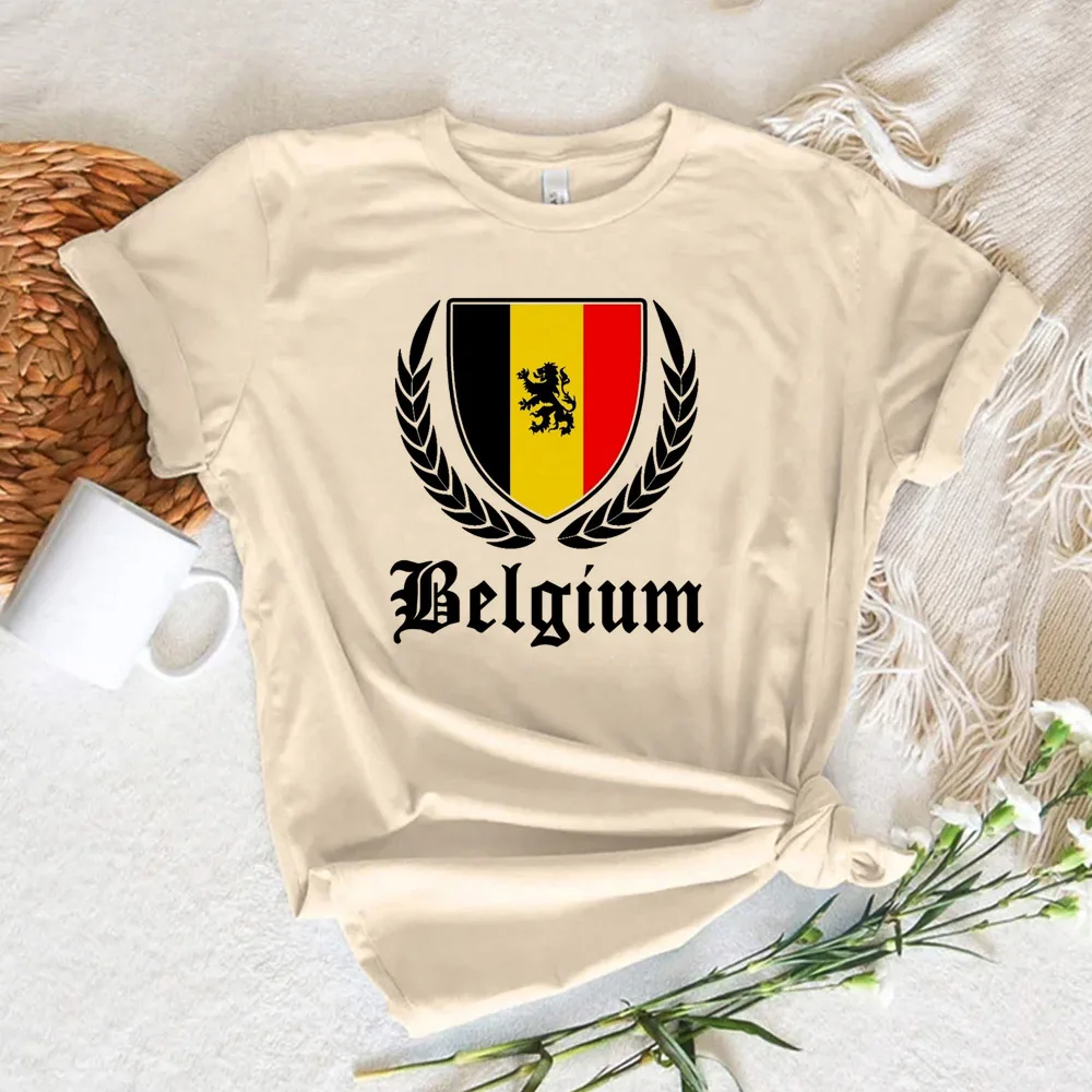 

Belgium tshirt women funny designer tshirt girl manga graphic clothing