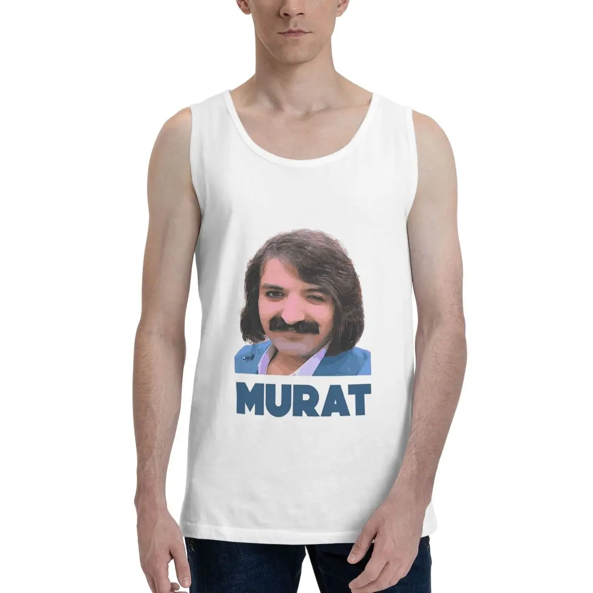 Camiseta sin mangas de algodón 100% para hombre Murat Erdem Erdemin Turkish Winker, chaleco, ropa, camisetas, camisetas sin mangas para hombre