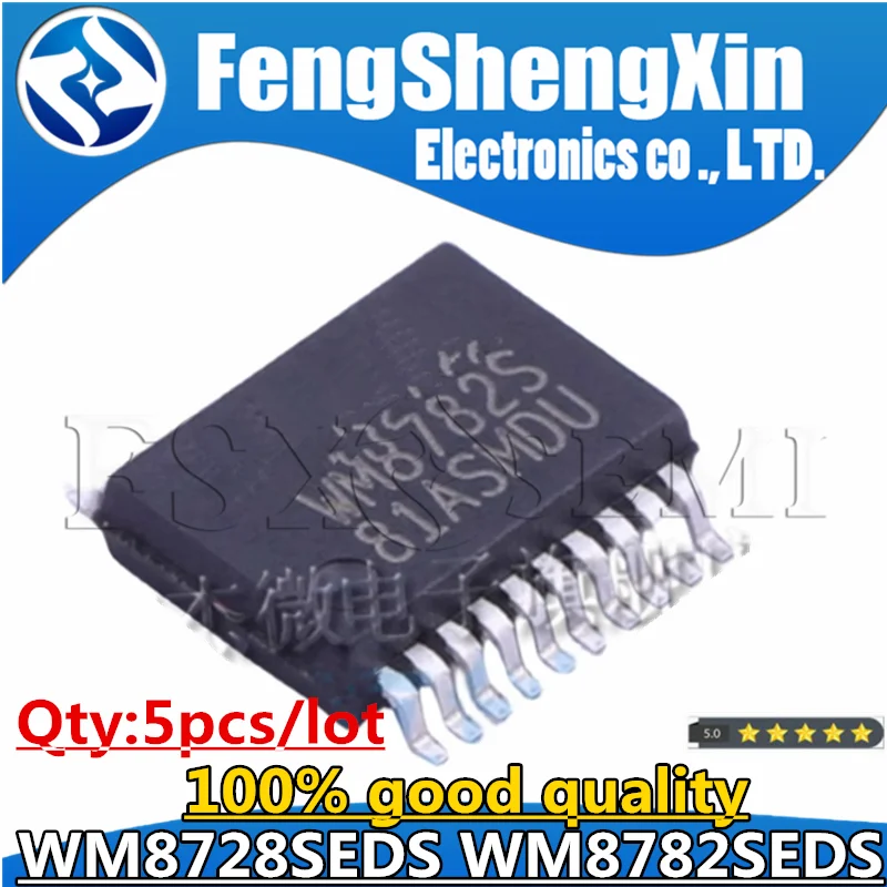 5pcs WM8728SEDS WM8782SEDS WM8728S WM8782S SSOP20 Chips