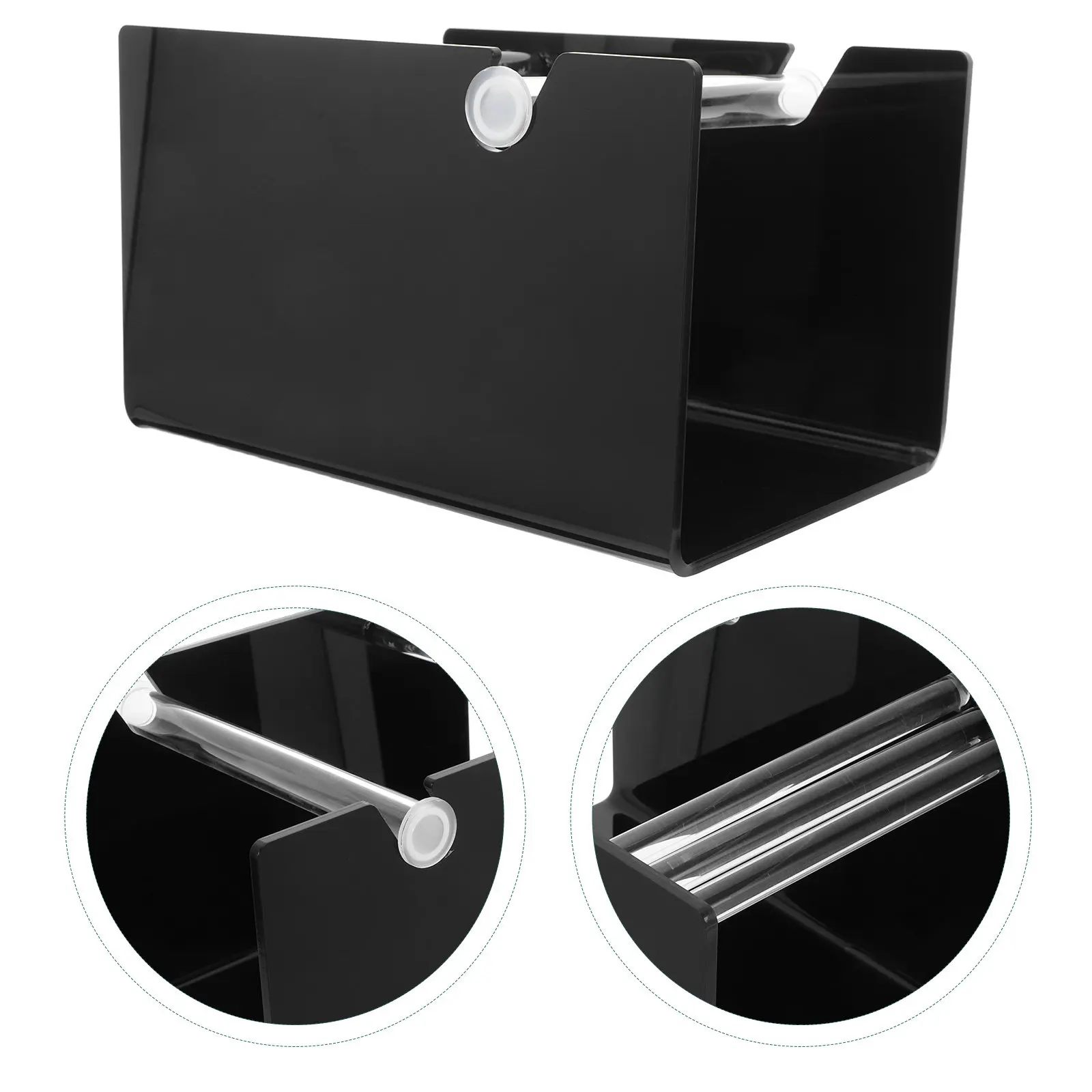 versatile-acrylic-sticker-roll-holder-stand-adjustable-label-dispenser-for-desktop-office-warehouse-home-label-tape-sticker