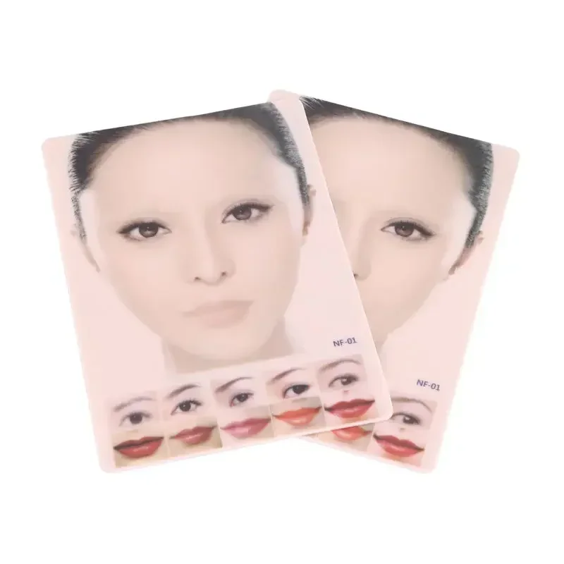Silicone Microblade Tattoo Training Skin Cosmetic Accessories 1pcs Permanent Makeup Tattoo Face Eyebrow Lips False Practice Skin