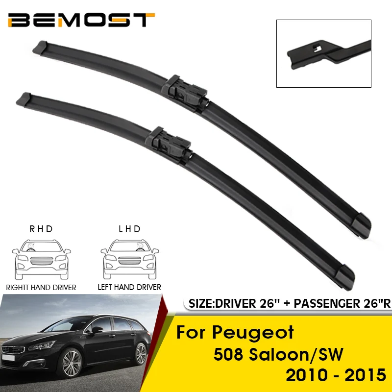 Car Wiper Blades For Peugeot 508 Saloon/SW 2010-2015 Windshield Windscreen Front Window Blades 26