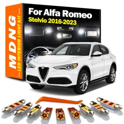 MDNG 11PcsSignal Lamp LED Interior Door Trunk Light Kit For Alfa Romeo Stelvio 2016 2017 2018 2019 2020 2021 2022 2023 Car Bulbs