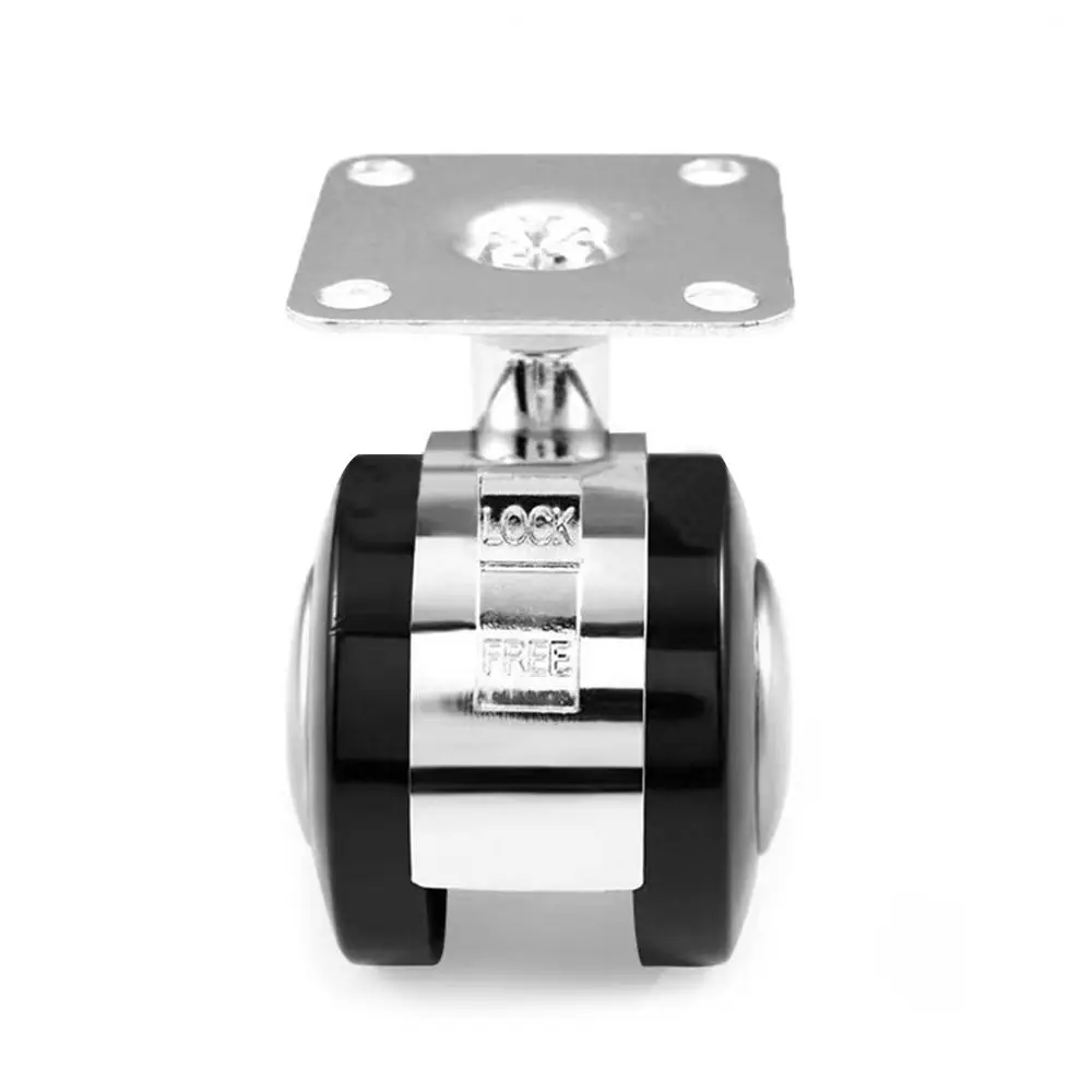 Hardware Soft Rubber Furniture Casters Wheels Universal Household Universal wheel Moving Swivel Caster For Furniture